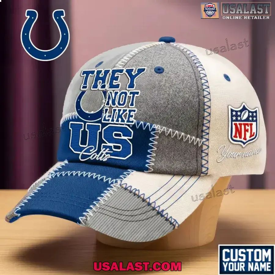 Indianapolis Colts They Not Like Us Personalized Cap - Adult & Kids T-Shirts, Sweatshirts & Hoodies apparel design preview 1