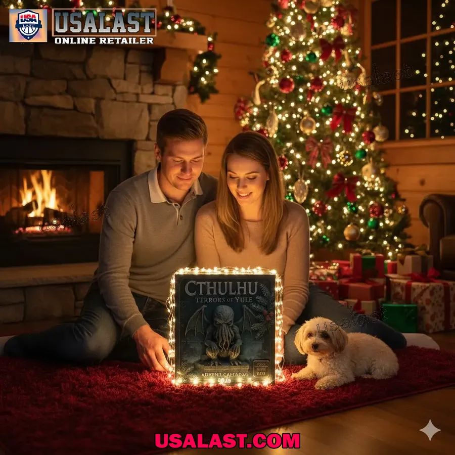 Cthulhu Terrors of Yule Advent Calendar 2025 - Adult & Kids T-Shirts, Sweatshirts & Hoodies apparel design preview 1