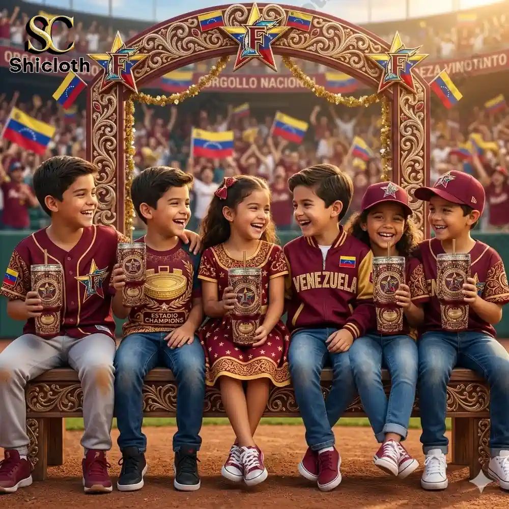 Venezuela National Baseball Team 2026 WBC Champions - Adult & Kids T-Shirts, Sweatshirts & Hoodies apparel design preview 1
