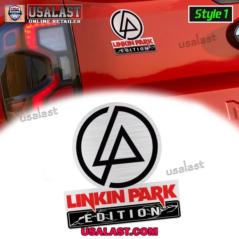 Linkin Park Edition 3D Engraved Car Emblem Sticker - Adult & Kids T-Shirts, Sweatshirts & Hoodies apparel design preview 1