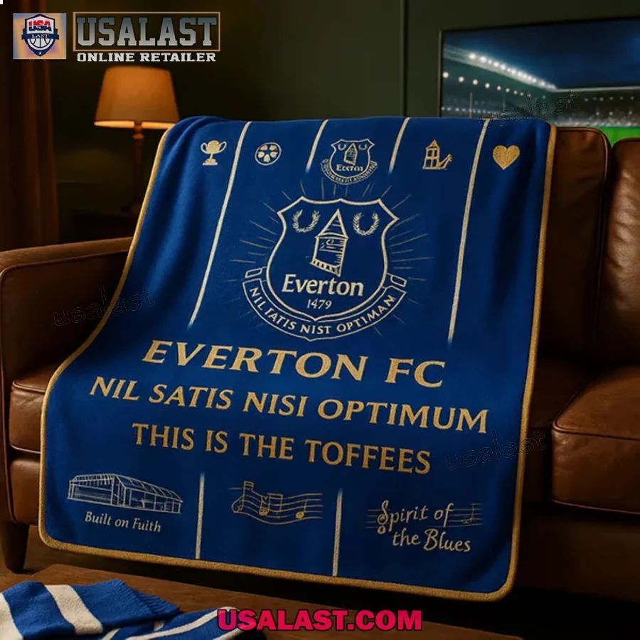 Everton FC The Toffees Match Day Blanket - Adult & Kids T-Shirts, Sweatshirts & Hoodies apparel design preview 1