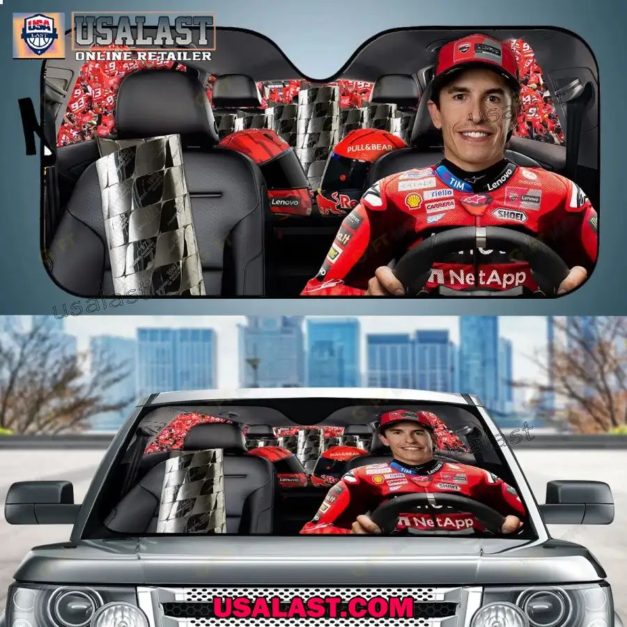 Marc Marquez F1 Racing Car Sunshade - Adult & Kids T-Shirts, Sweatshirts & Hoodies apparel design preview 1