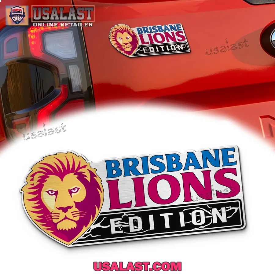 Brisbane Lions Edition Custom 3D Car Badge Sticker - Adult & Kids T-Shirts, Sweatshirts & Hoodies apparel design preview 1