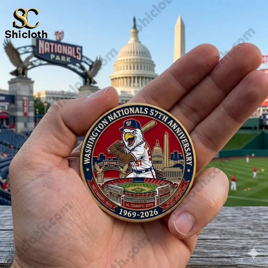 Washington Nationals 57th Anniversary Commemorative - Adult & Kids T-Shirts, Sweatshirts & Hoodies apparel design preview 1