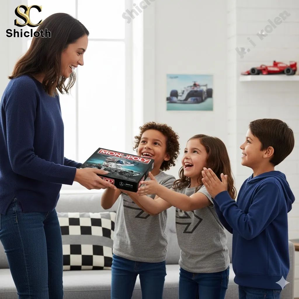 Mercedes AMG F1 Petronas Motorsport Game Monopoly - Adult & Kids T-Shirts, Sweatshirts & Hoodies apparel design preview 1