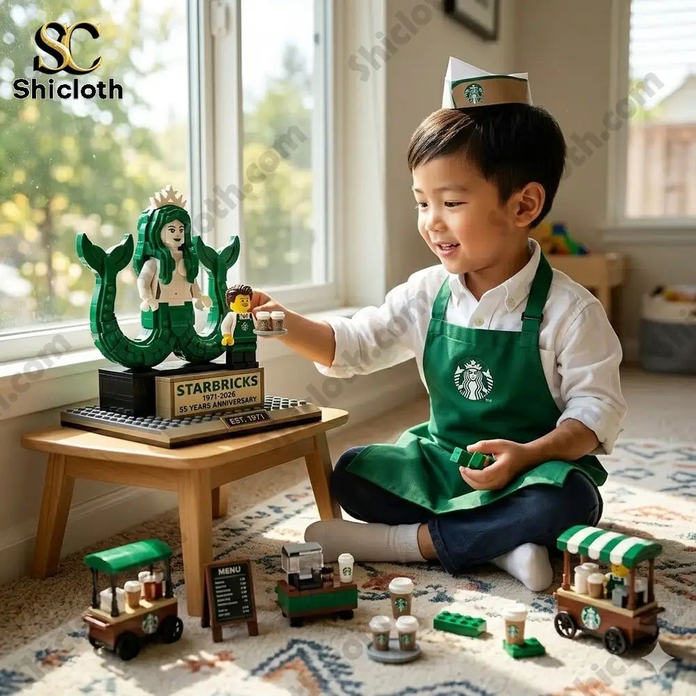 Starbricks The 55th Anniversary Collector's Building - Adult & Kids T-Shirts, Sweatshirts & Hoodies apparel design preview 1