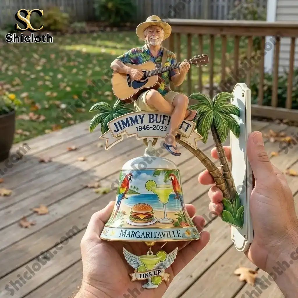 Jimmy Buffett Tribute Margaritaville Wall Bell - Adult & Kids T-Shirts, Sweatshirts & Hoodies apparel design preview 1
