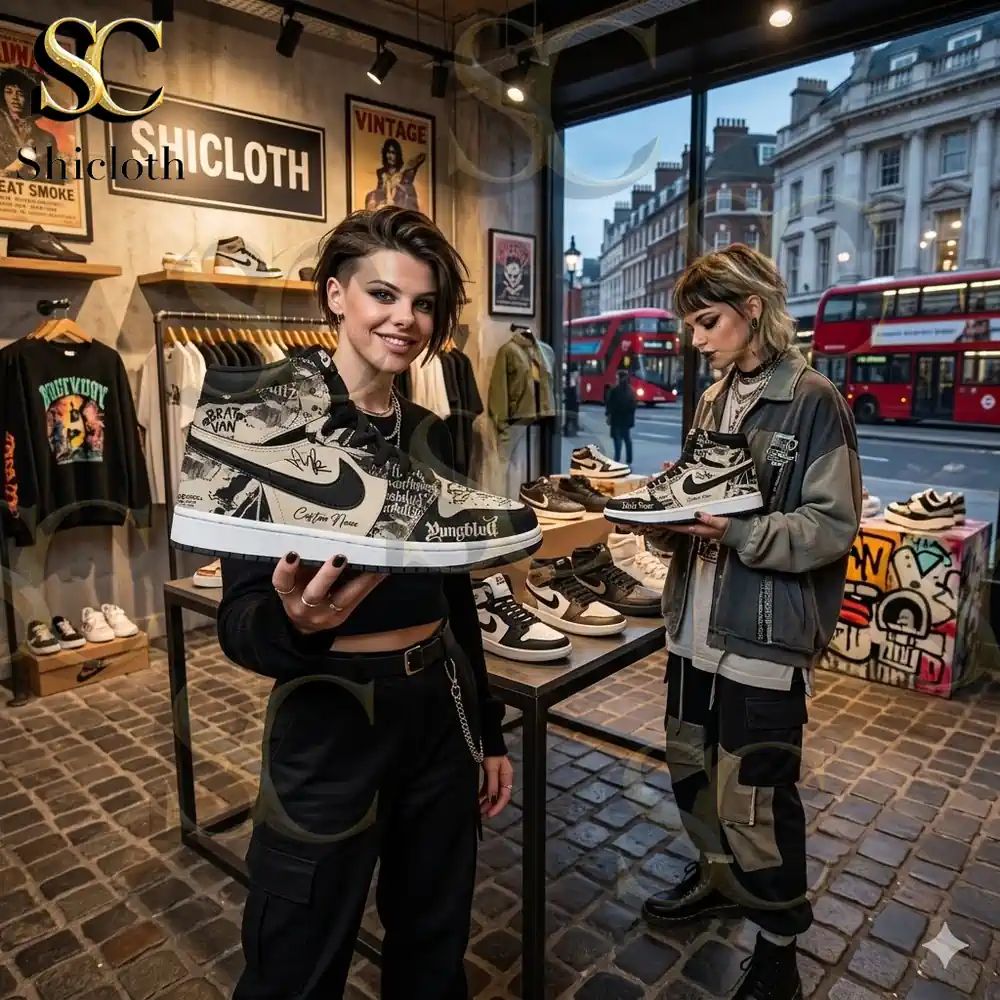 Yungblud Idols The World Tour 2026 Limited AJ1 Shoes - Adult & Kids T-Shirts, Sweatshirts & Hoodies apparel design preview 1