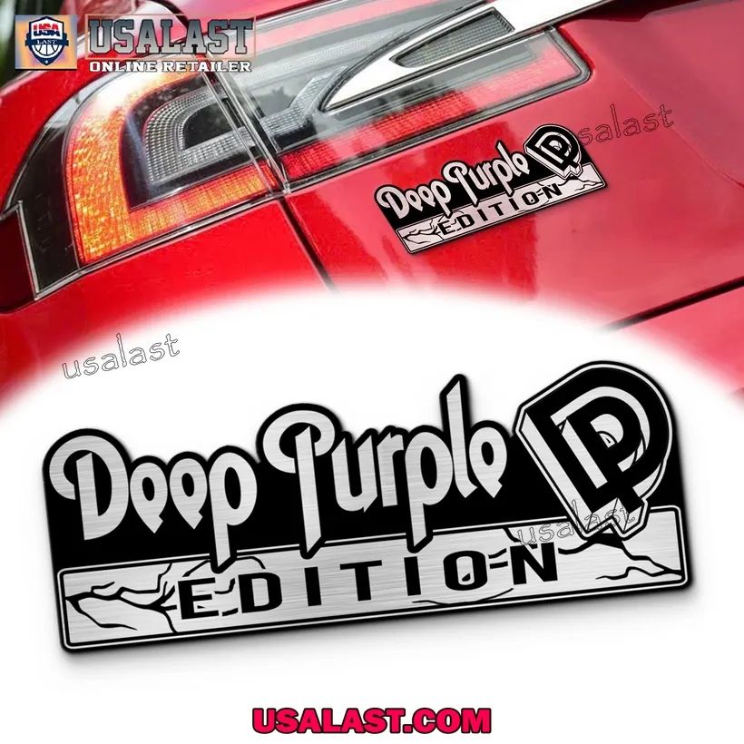 Deep Purple Edition 3D Engraved Car Emblem Sticker - Adult & Kids T-Shirts, Sweatshirts & Hoodies apparel design preview 1