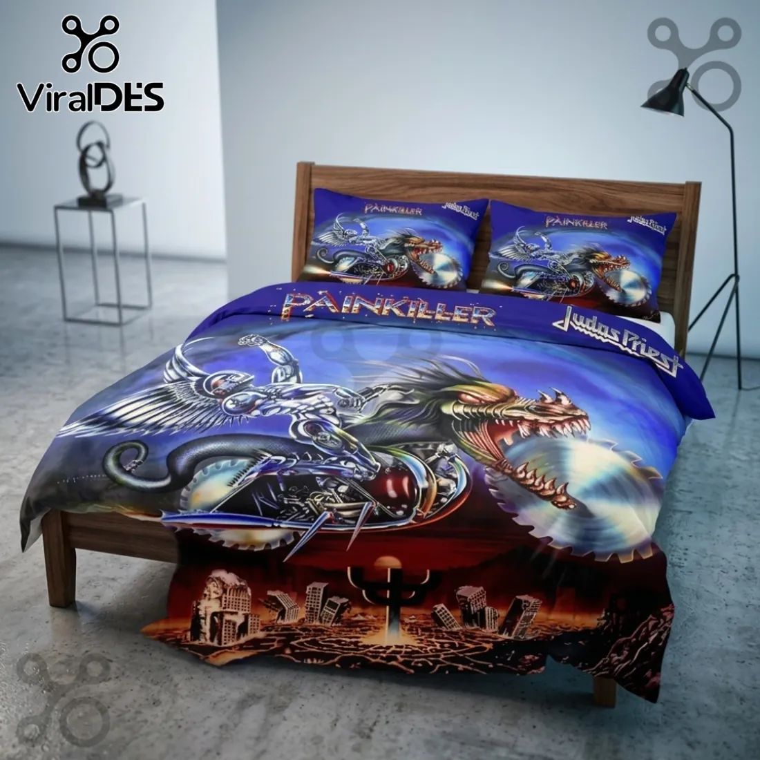 Judas Priest Painkiller Duvet Cover Set - Adult & Kids T-Shirts, Sweatshirts & Hoodies apparel design preview 1