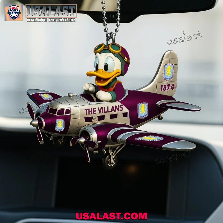 Aston Villa x Donald Duck Christmas Hanging Ornament - Adult & Kids T-Shirts, Sweatshirts & Hoodies apparel design preview 1