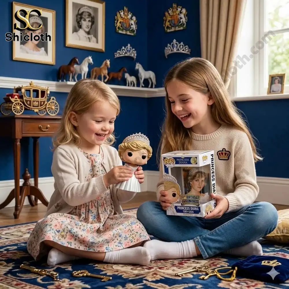 Princess Diana 65th Anniversary POP! Figure - Adult & Kids T-Shirts, Sweatshirts & Hoodies apparel design preview 1