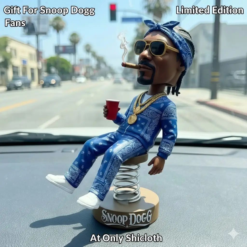 The Snoop Dogg Car Dashboard Bobblehead - Adult & Kids T-Shirts, Sweatshirts & Hoodies apparel design preview 1