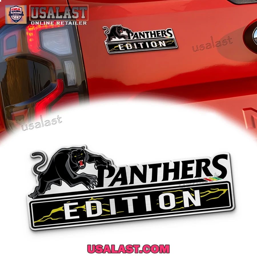 Penrith Panthers Edition Custom 3D Car Badge Sticker - Adult & Kids T-Shirts, Sweatshirts & Hoodies apparel design preview 1