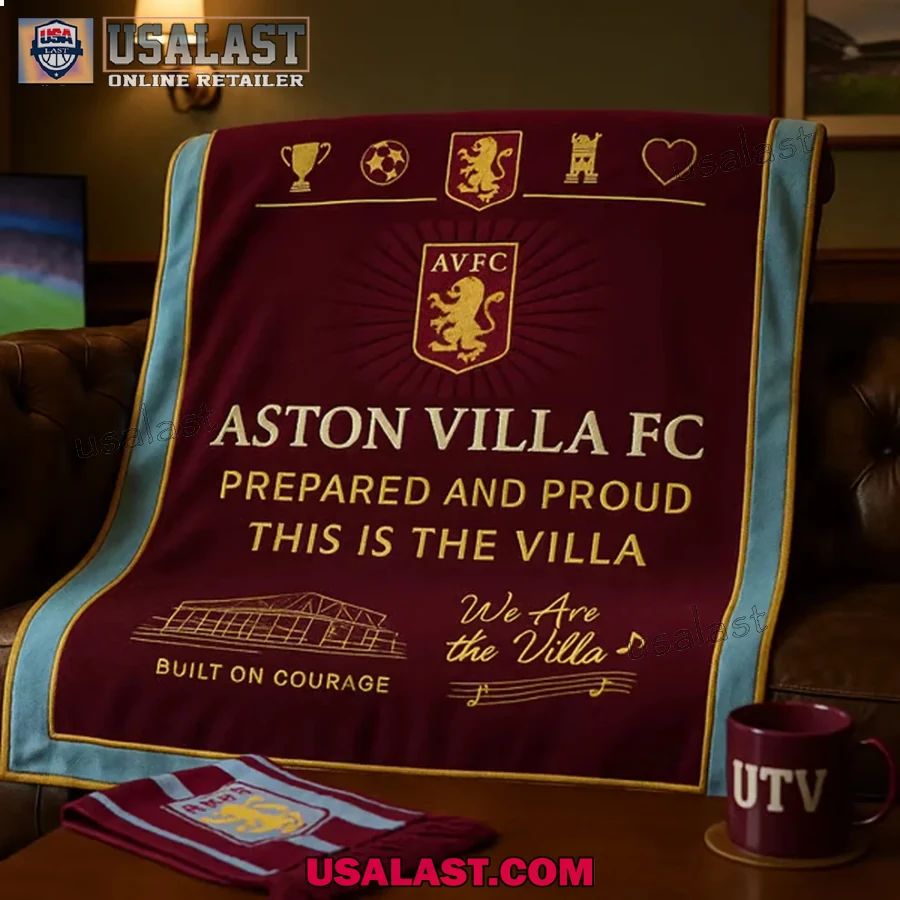 Aston Villa FC The Match Day Blanket - Adult & Kids T-Shirts, Sweatshirts & Hoodies apparel design preview 1