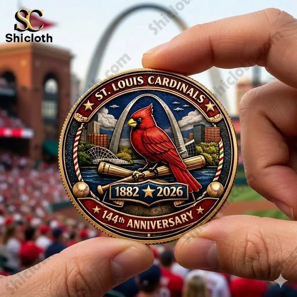 St. Louis Cardinals_ 144 Years of Baseball Legacy - Adult & Kids T-Shirts, Sweatshirts & Hoodies apparel design preview 1