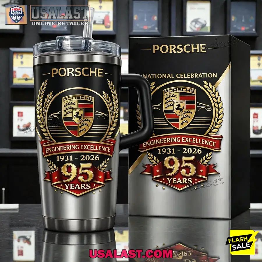 Porsche 95th Anniversary 1931-2026 Stanley Tumbler - Adult & Kids T-Shirts, Sweatshirts & Hoodies apparel design preview 1