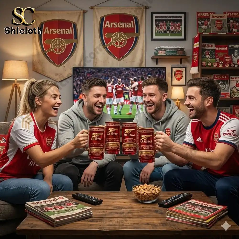 Arsenal EPL 40th Anniversary 1886-2026 Beer Glass - Adult & Kids T-Shirts, Sweatshirts & Hoodies apparel design preview 1