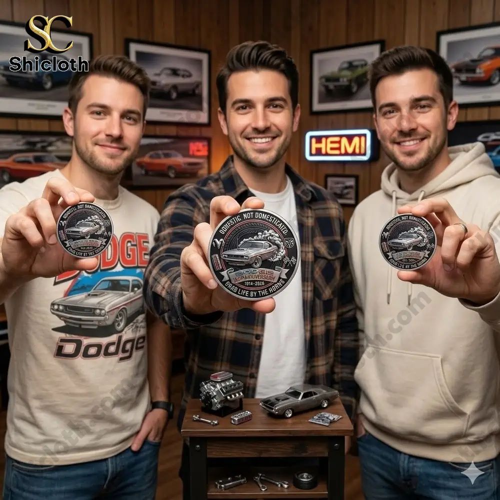 Dodge 112th Anniversary Coin - Adult & Kids T-Shirts, Sweatshirts & Hoodies apparel design preview 1