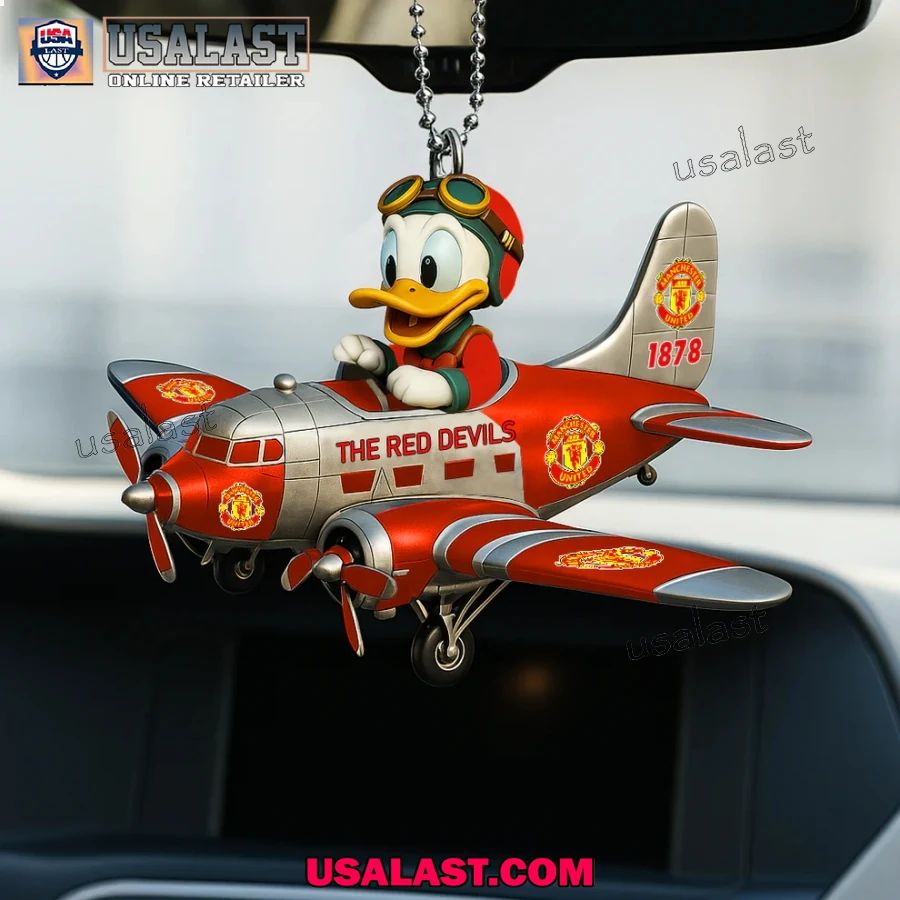 Manchester United x Donald Duck Christmas Hanging - Adult & Kids T-Shirts, Sweatshirts & Hoodies apparel design preview 1