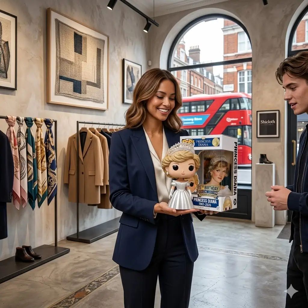 Princess Diana Funko Pop! Figure - Adult & Kids T-Shirts, Sweatshirts & Hoodies apparel design preview 1