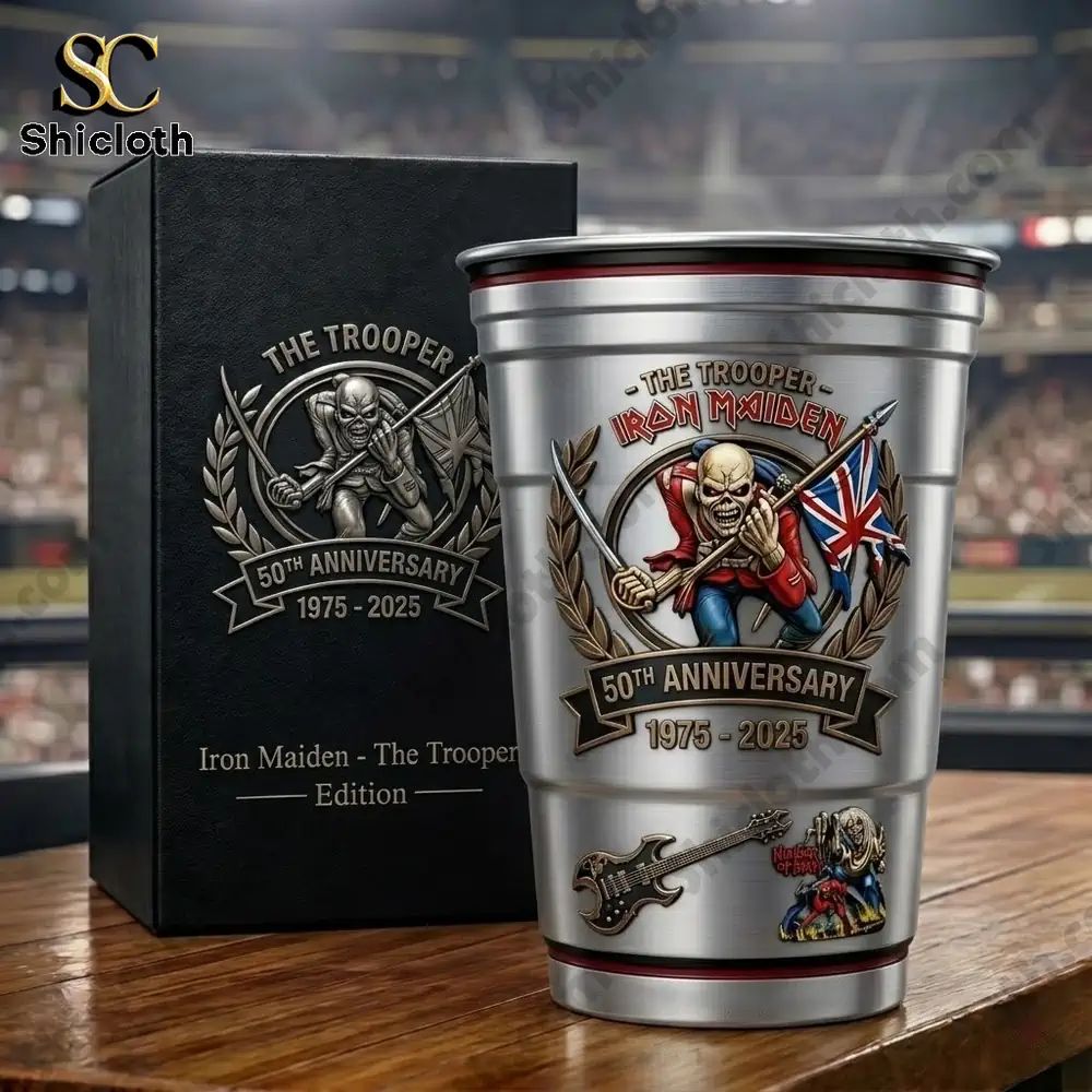 Iron Maiden 50th Anniversary Commemorative Ball - Adult & Kids T-Shirts, Sweatshirts & Hoodies apparel design preview 1