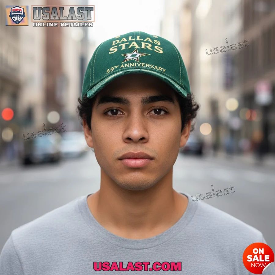 Dallas Stars 59th Anniversary 1967-2026 Classic Cap - Adult & Kids T-Shirts, Sweatshirts & Hoodies apparel design preview 1
