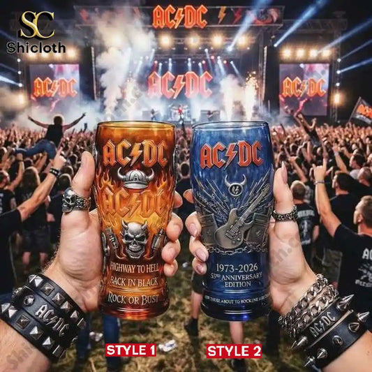 ACDC 53rd Anniversary Rock Legacy Beer Glass - Adult & Kids T-Shirts, Sweatshirts & Hoodies apparel design preview 1