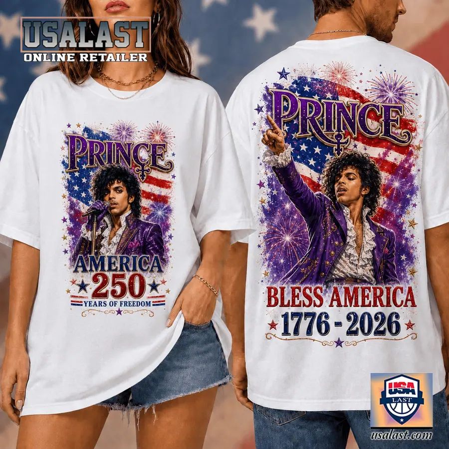 Prince Bless America 250th Anniversary 3D - Adult & Kids T-Shirts, Sweatshirts & Hoodies apparel design preview 1
