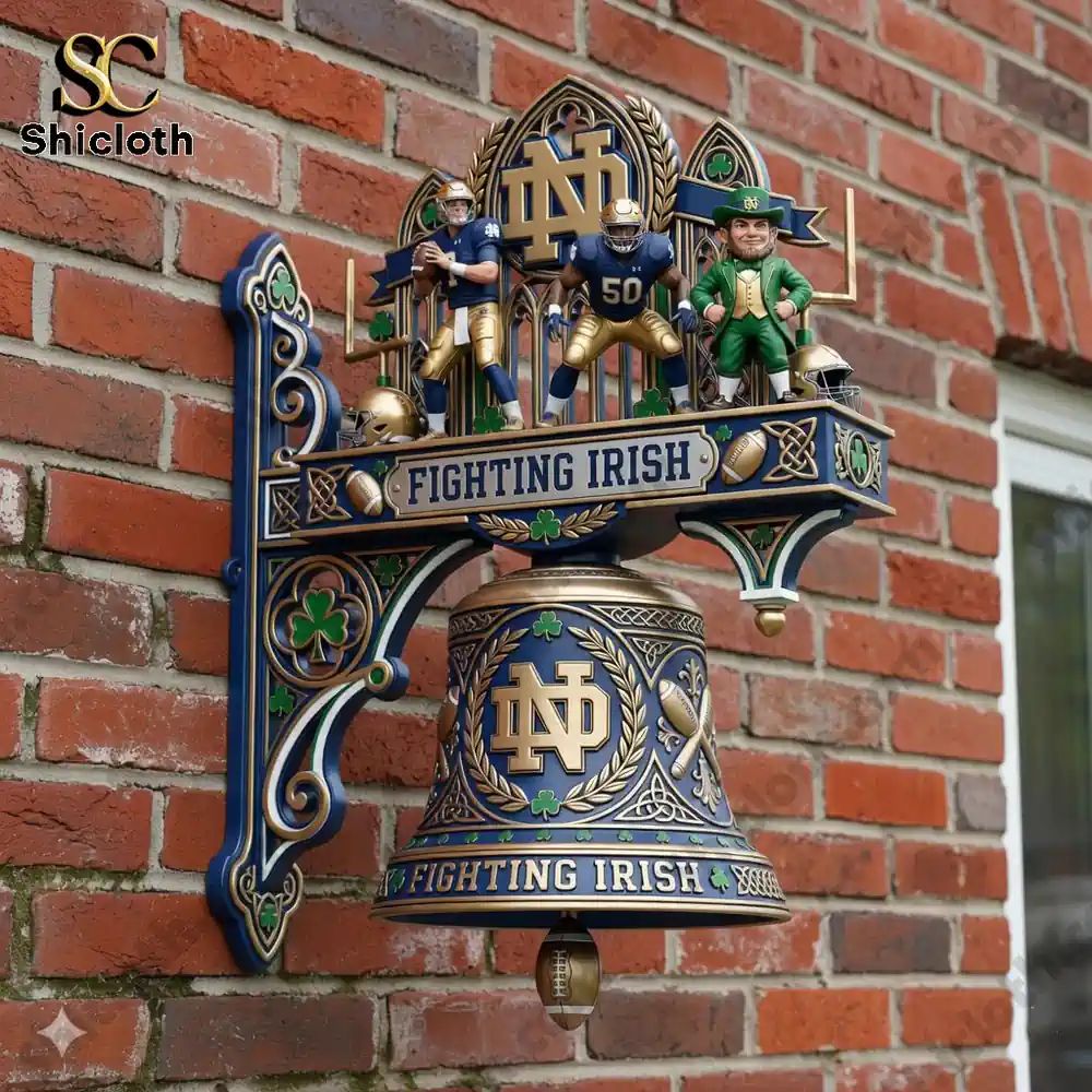 Notre Dame Fighting Irish Premium Wall Bell - Adult & Kids T-Shirts, Sweatshirts & Hoodies apparel design preview 1