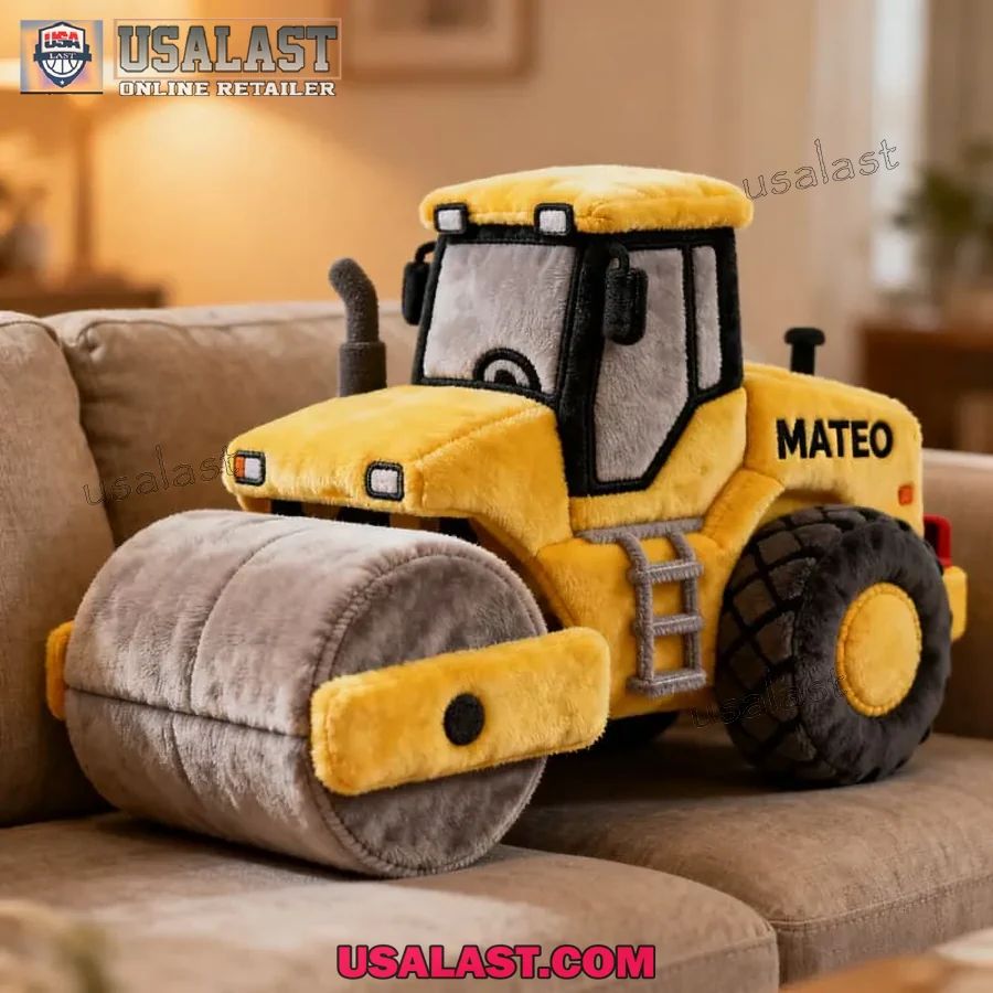 Personalized Road Roller Shape Plush Pillow - Adult & Kids T-Shirts, Sweatshirts & Hoodies apparel design preview 1