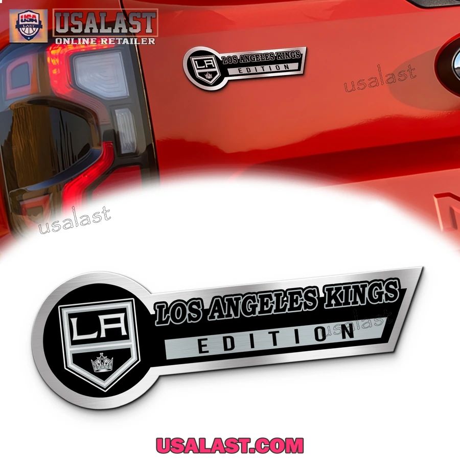 Los Angeles Kings Edition 3D Engraved Car Name Emblem - Adult & Kids T-Shirts, Sweatshirts & Hoodies apparel design preview 1