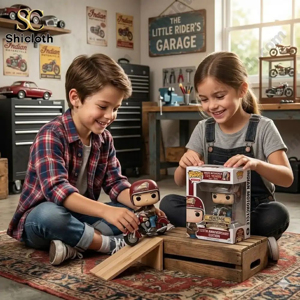 Indian Motorcycle 125th Anniversary Heritage Funko - Adult & Kids T-Shirts, Sweatshirts & Hoodies apparel design preview 1
