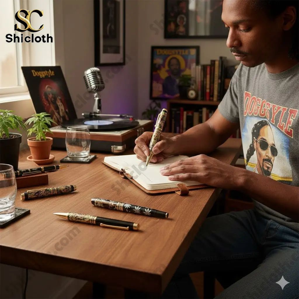 Snoop Dogg Gin and Juice Gift Ideas Commemorative Pen - Adult & Kids T-Shirts, Sweatshirts & Hoodies apparel design preview 1
