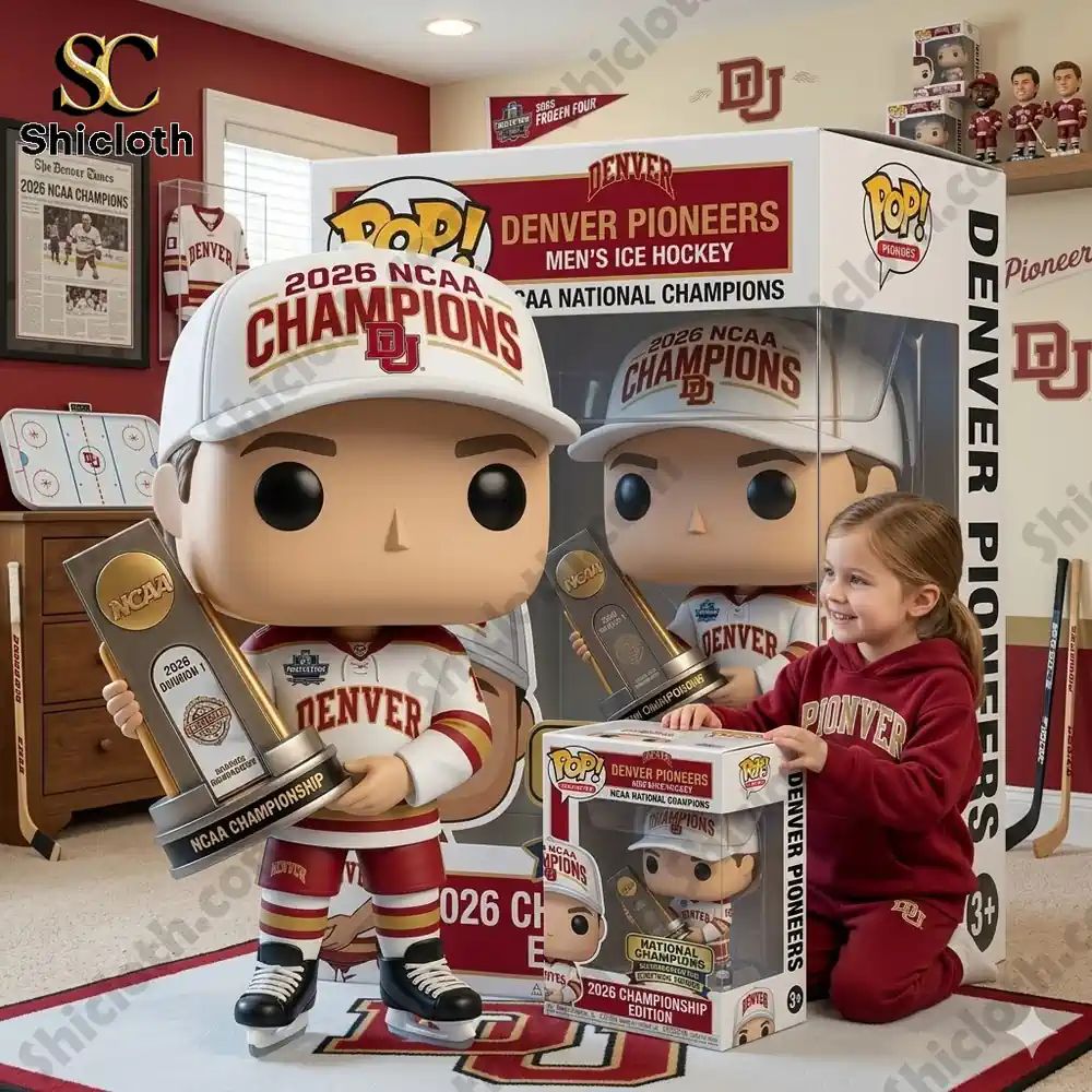 Denver Pioneers 2026 NCAA Men?s Ice Hockey Champions - Adult & Kids T-Shirts, Sweatshirts & Hoodies apparel design preview 1