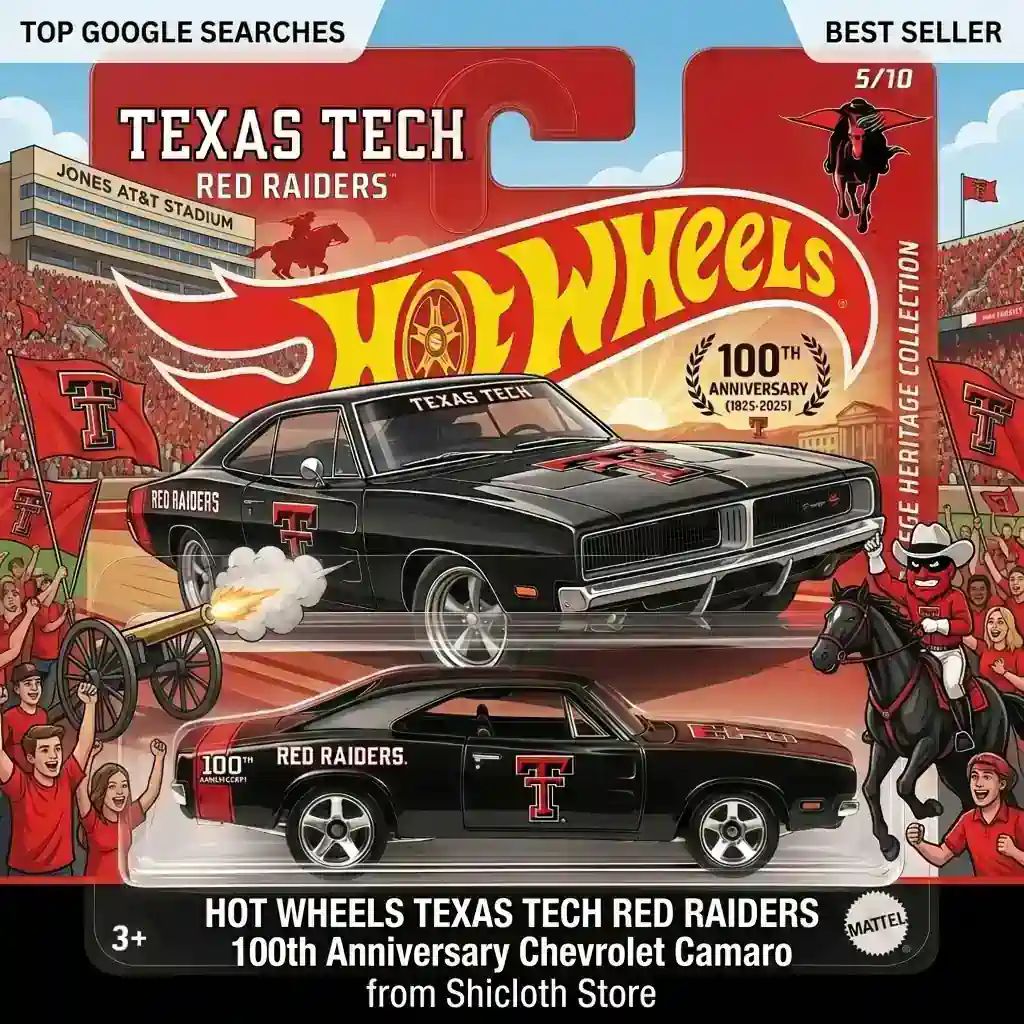 Wheels Texas Tech Red Raiders 100th Anniversary - Adult & Kids T-Shirts, Sweatshirts & Hoodies apparel design preview 1