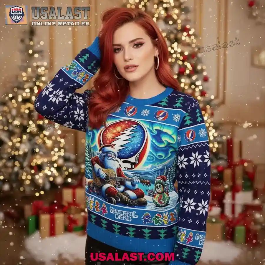 Grateful Dead Steal Your Christmas Ugly Sweater - Adult & Kids T-Shirts, Sweatshirts & Hoodies apparel design preview 1