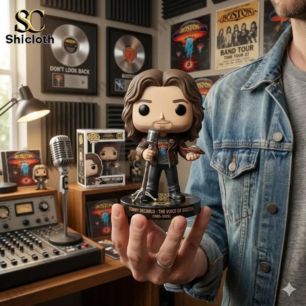 Tommy DeCarlo "The Voice of Boston" Collector Figure - Adult & Kids T-Shirts, Sweatshirts & Hoodies apparel design preview 1