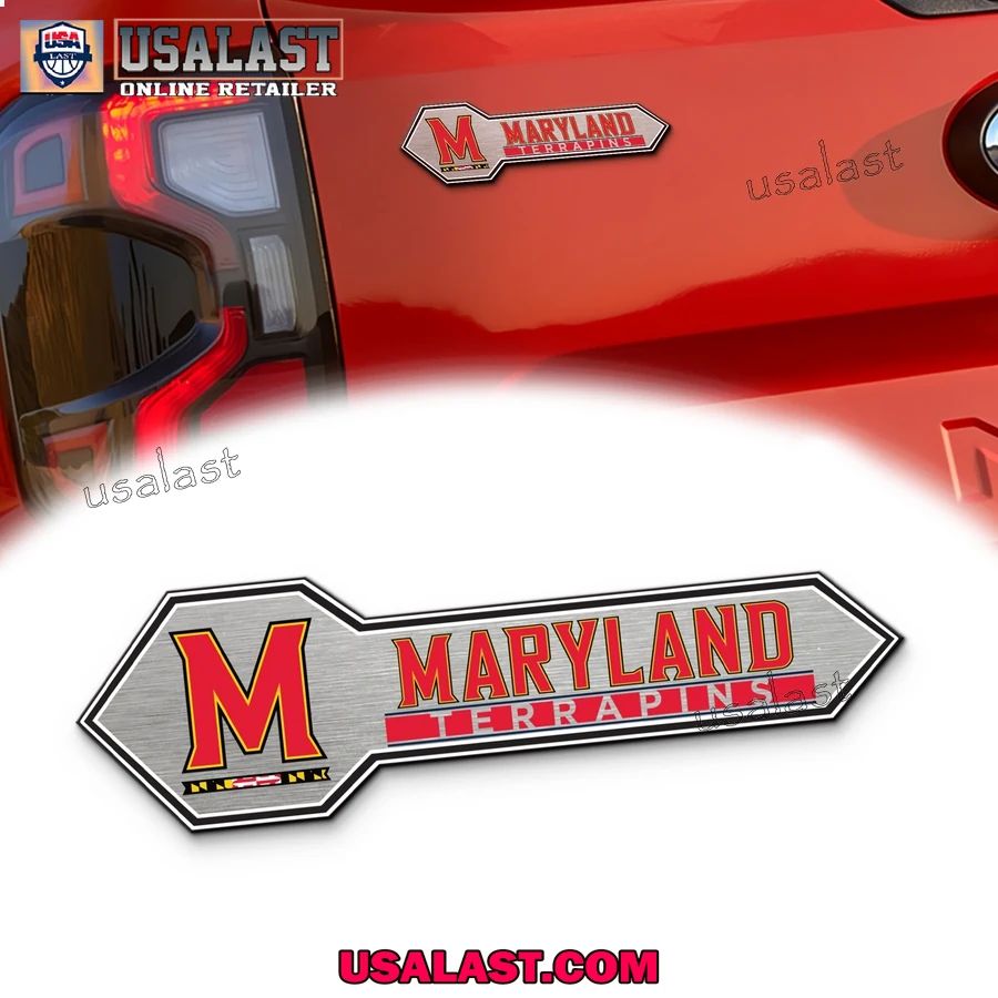 Maryland Terrapins Edition 3D Car Badge Sticker - Adult & Kids T-Shirts, Sweatshirts & Hoodies apparel design preview 1