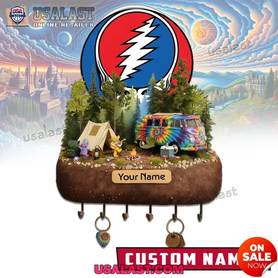 Personalized Grateful Dead Wall Key Holder - Adult & Kids T-Shirts, Sweatshirts & Hoodies apparel design preview 1