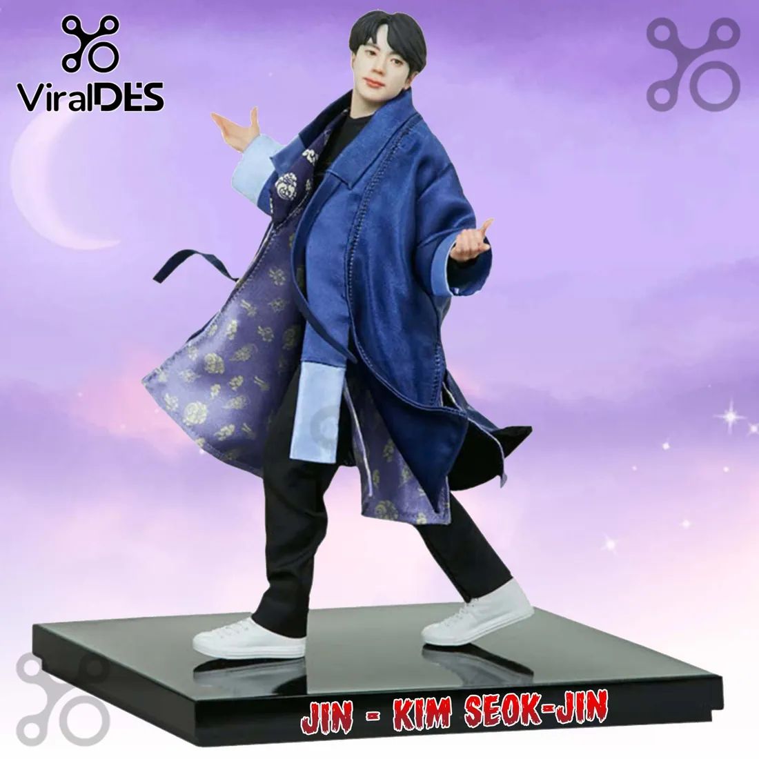BTS Jin Kim Seok-Jin Hanbok Acrylic Plaque - Adult & Kids T-Shirts, Sweatshirts & Hoodies apparel design preview 1