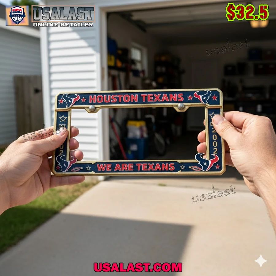 Houston Texans Limited Edition License Plate Frame - Adult & Kids T-Shirts, Sweatshirts & Hoodies apparel design preview 1