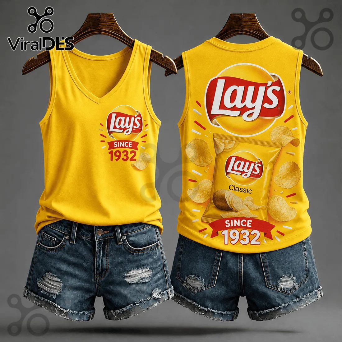 Lays Classic Potato Chips V-Neck Tank Top - Adult & Kids T-Shirts, Sweatshirts & Hoodies apparel design preview 1