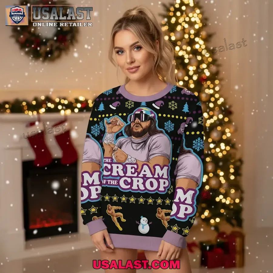 The Jesus of Crop Christmas Ugly Sweater - Adult & Kids T-Shirts, Sweatshirts & Hoodies apparel design preview 1