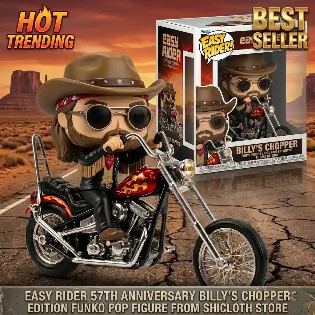 Easy Rider 57th Anniversary Billys Chopper Edition - Adult & Kids T-Shirts, Sweatshirts & Hoodies apparel design preview 1