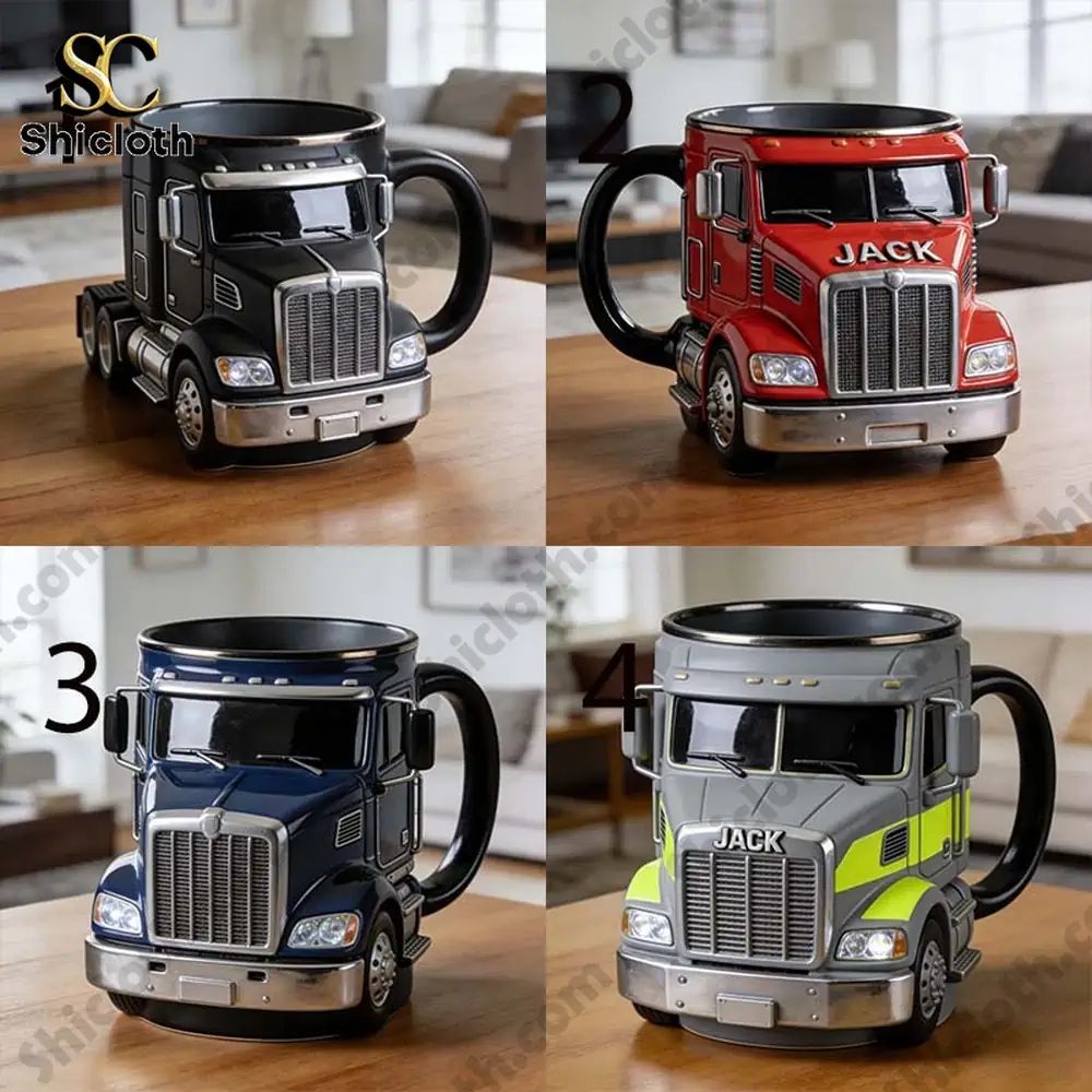 Personalized Semi-Truck Themed Mug - Adult & Kids T-Shirts, Sweatshirts & Hoodies apparel design preview 1