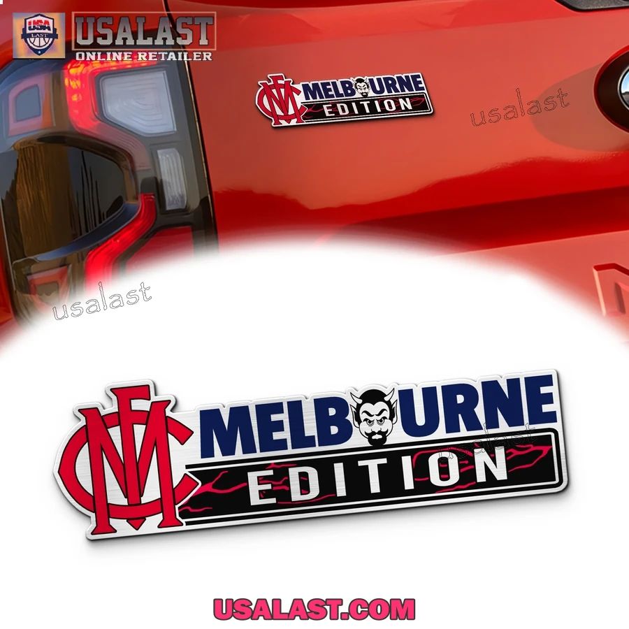Melbourne Demons Edition Custom 3D Car Badge Sticker - Adult & Kids T-Shirts, Sweatshirts & Hoodies apparel design preview 1
