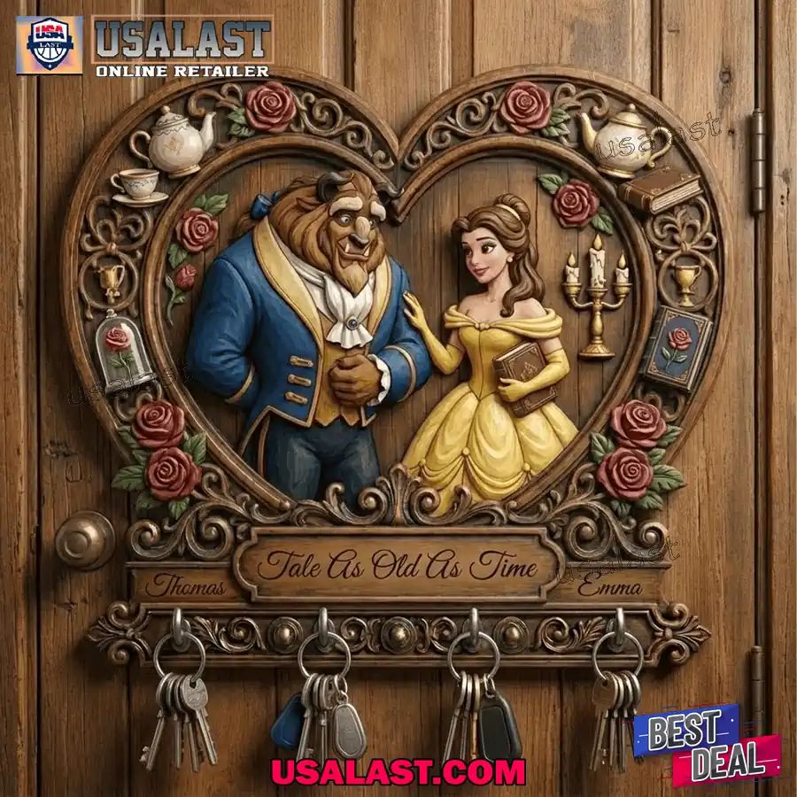 Beauty and the Beast Tale as Old Time Key Holder - Adult & Kids T-Shirts, Sweatshirts & Hoodies apparel design preview 1