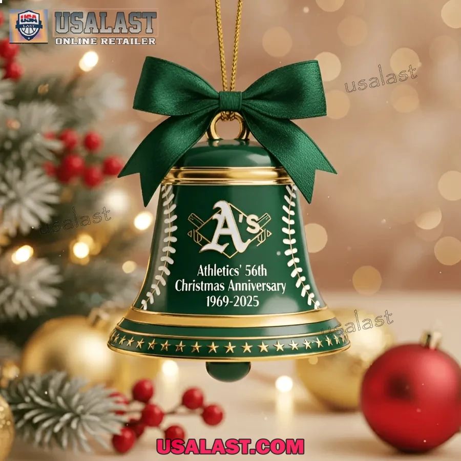 Athletics 56th Anniversary Christmas Bell Ornament - Adult & Kids T-Shirts, Sweatshirts & Hoodies apparel design preview 1