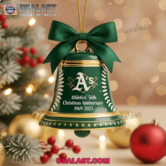 Athletics 56th Anniversary Christmas Bell Ornament - Adult & Kids T-Shirts, Sweatshirts & Hoodies apparel design preview 1
